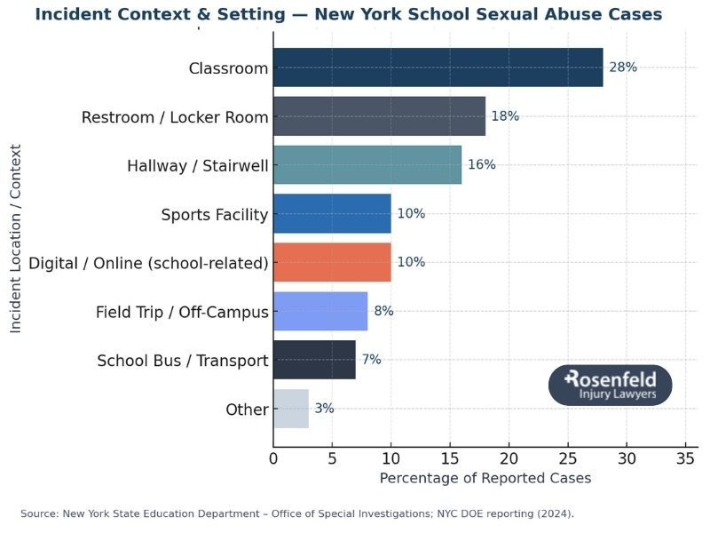 Victims taking legal action against NY school districts