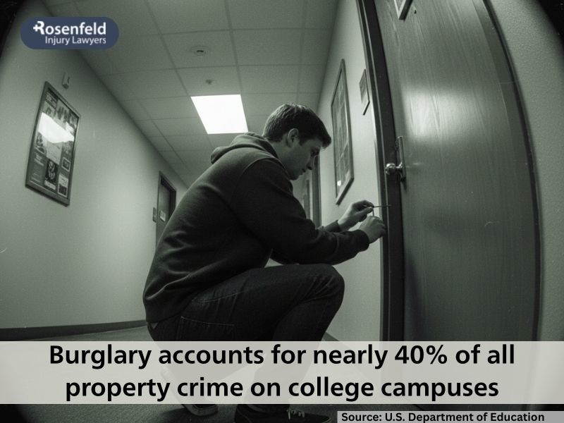 Crimes reported at college campuses