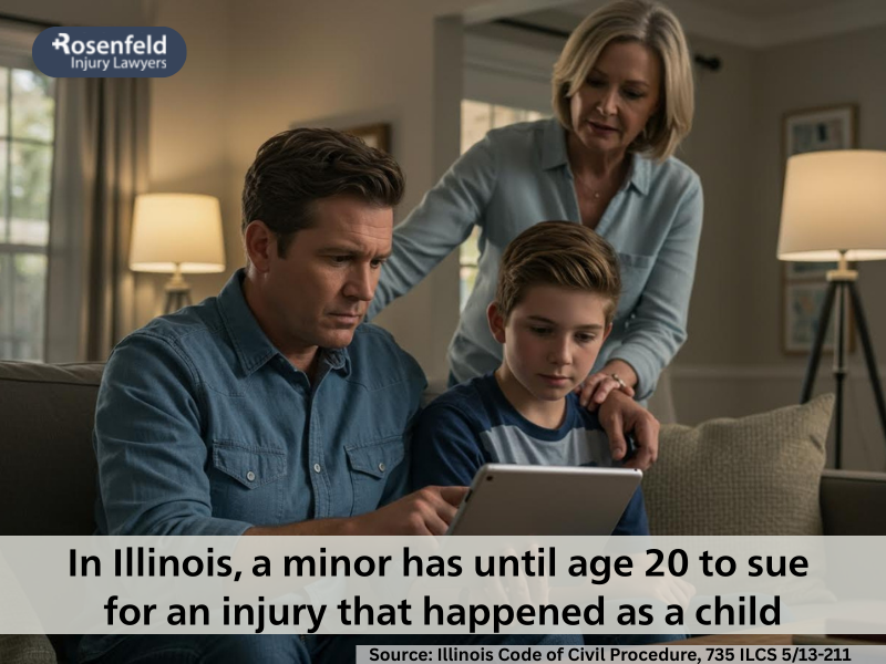 Minor's legal options to file personal injury claims