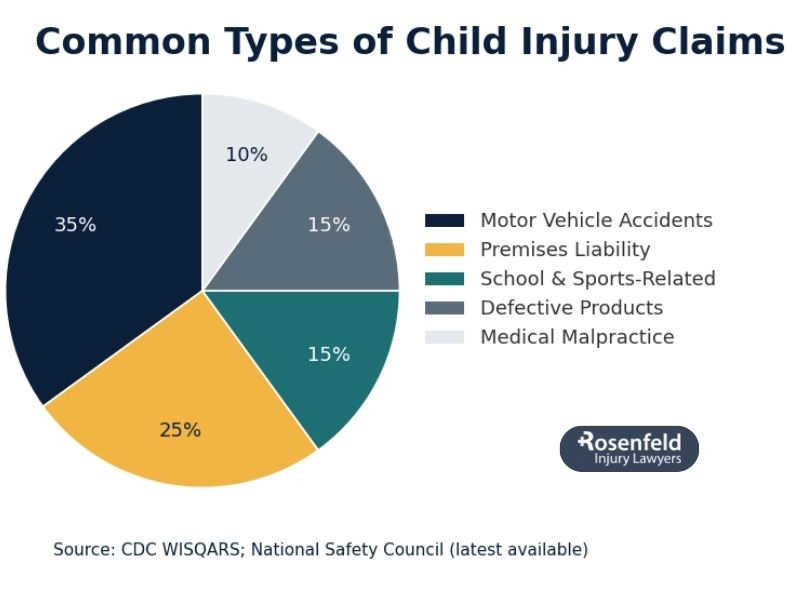 Types of personal injury cases that can be filed on behalf of children