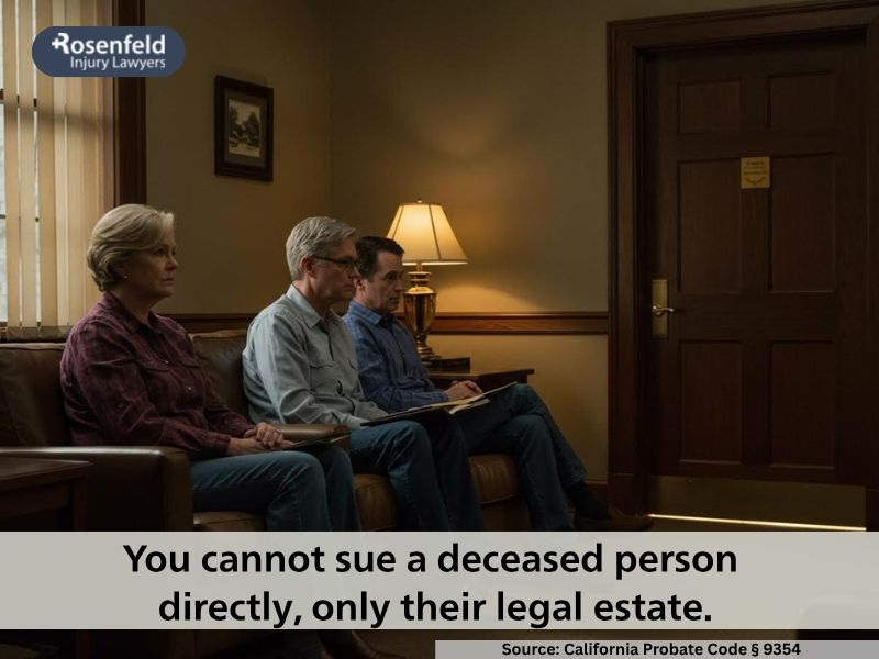 Suing a deceased person's personal representative
