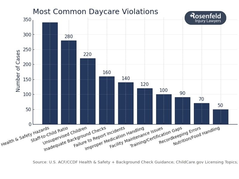 resources and guidance available to families after discovering violations at daycare
