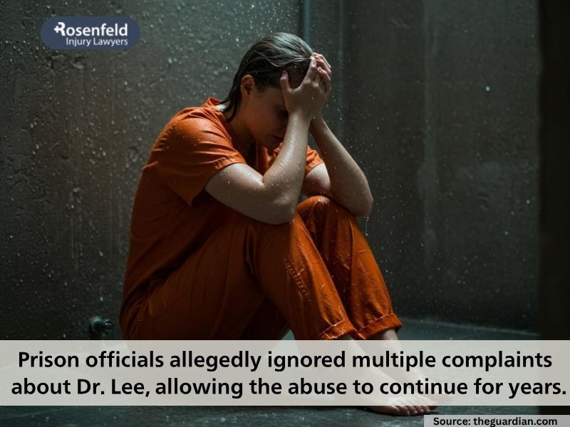 Dr. Lee alleged to have used physical restraint and unnecessary PAP smears