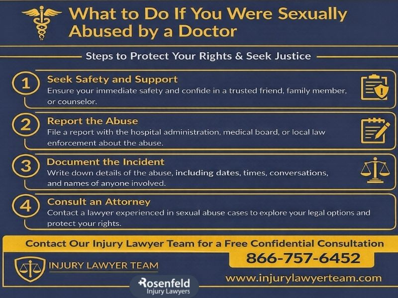 Steps to take if you've experienced sexual contact by a doctor