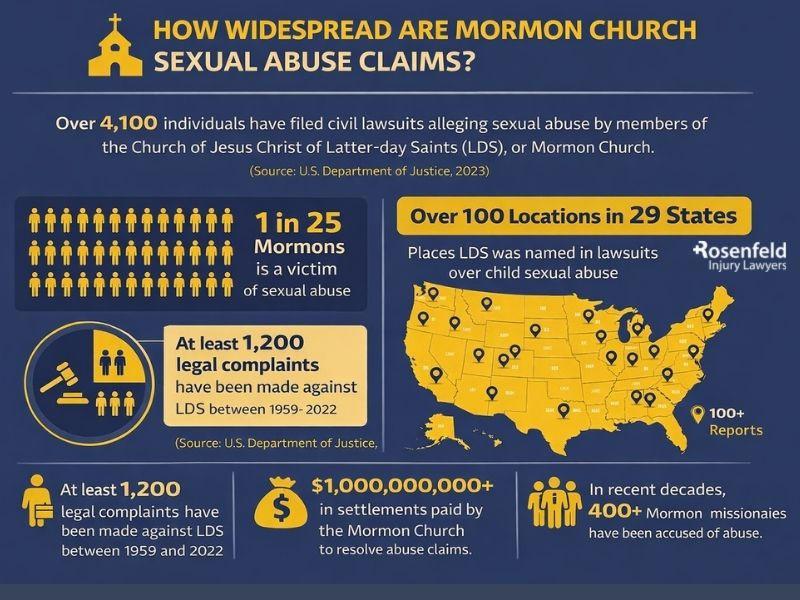 How many people are seeking justice for sexual abuse involving the Mormon Church?
