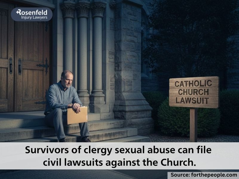 Who is eligible to file a lawsuit against the Catholic Church?