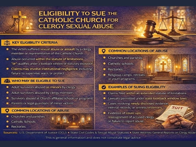 Can the Catholic Church be held liable in a clergy sexual abuse lawsuit?