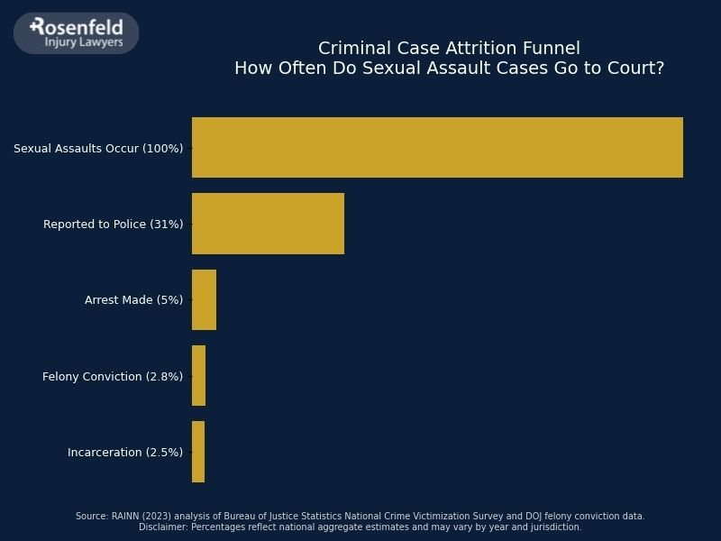 Do civil sexual abuse cases need to go to court?