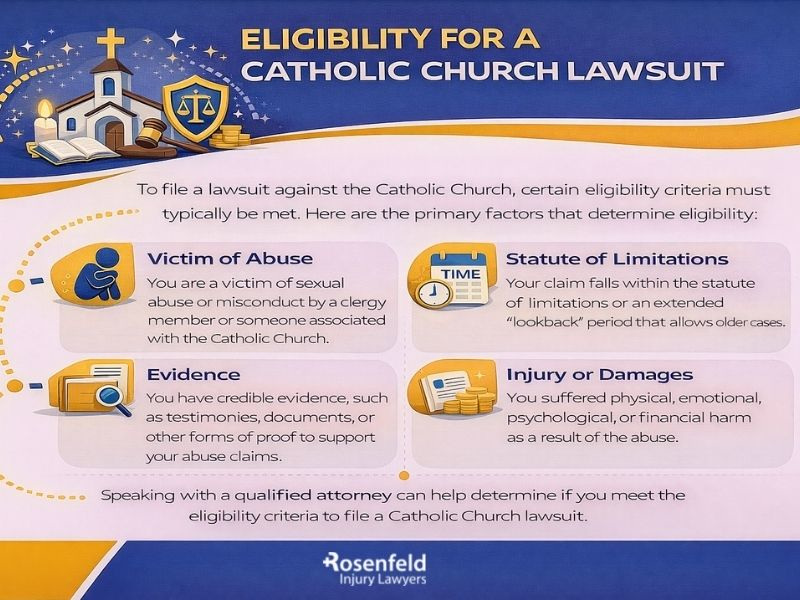 Eligibility to file a lawsuit following sexual abuse involving the Catholic Church