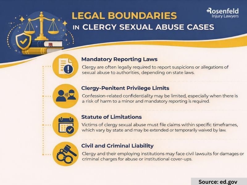 Legal boundaries in clergy sexual assault cases