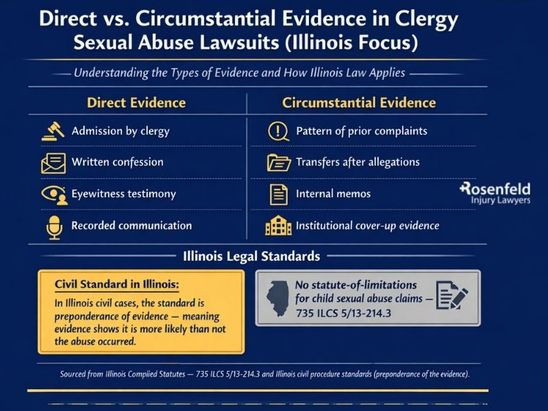 Evidence used in clergy sexual abuse lawsuits