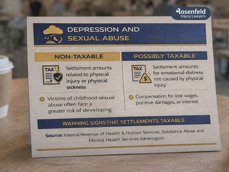 What are the rates of depression among sexually abused victims?