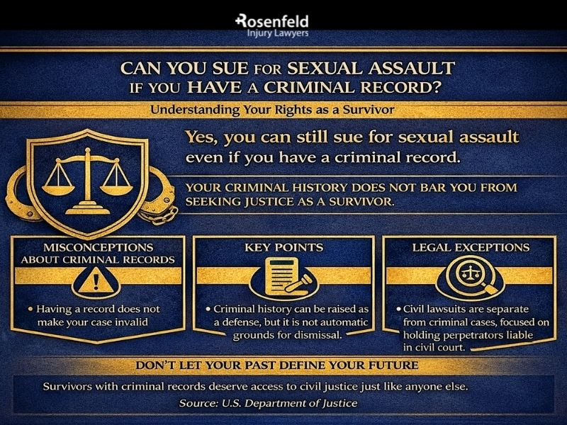 Can people file sexual abuse lawsuits if they have a criminal record?