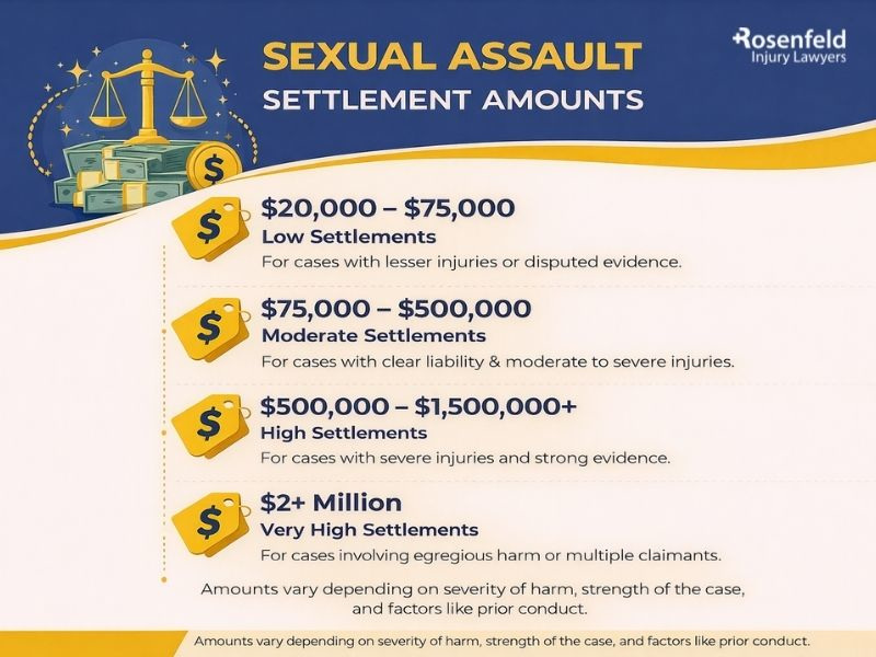 What is the average settlement for sexual abuse?