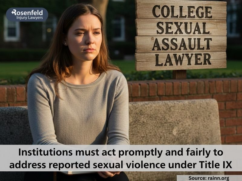 What happens after reporting sexual assault in college