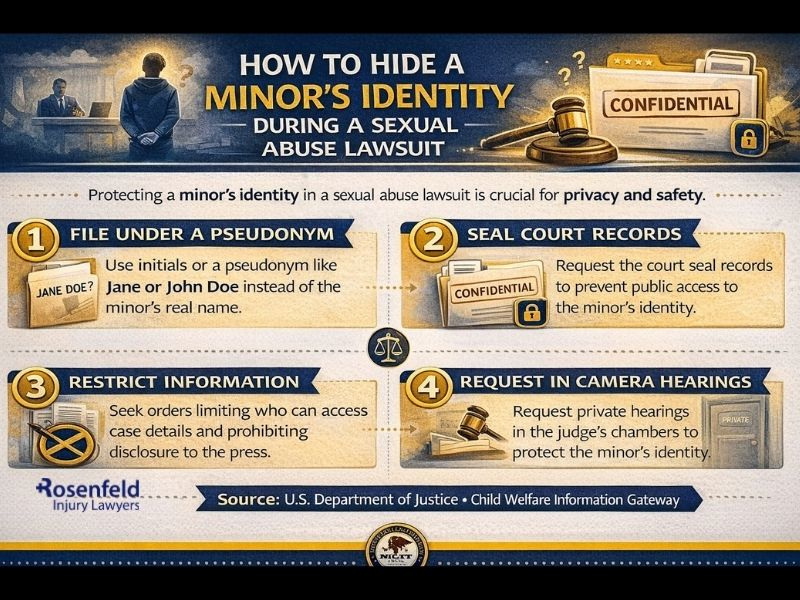 File lawsuits while protecting a minor's identity following sex abuse