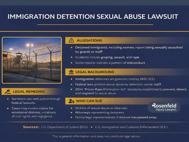 Sex abuse lawsuits related to ICE facilities