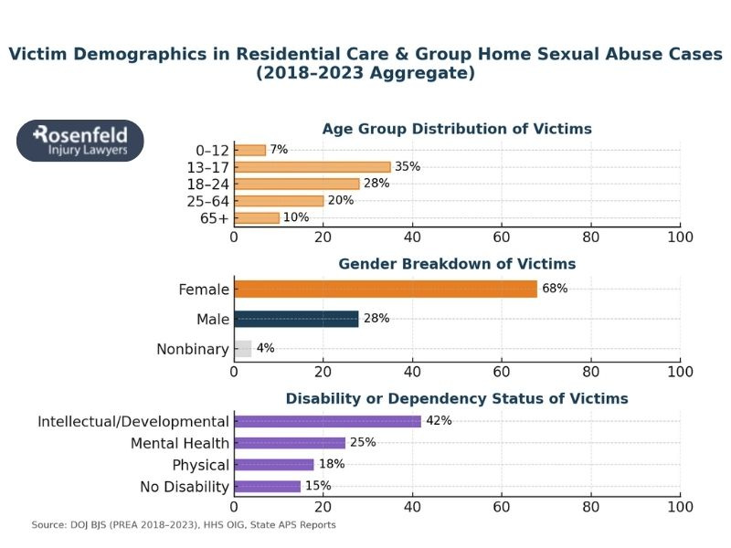 We assist victims of sexual abuse in residential care facilities and group homes

