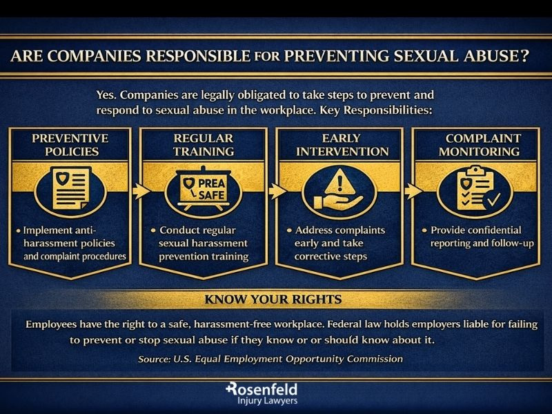 Is a company responsible for sexual abuse prevention measures?