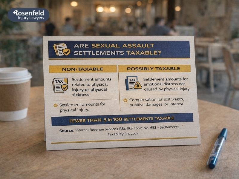 Taxes for sexual abuse settlements after attorney's fees