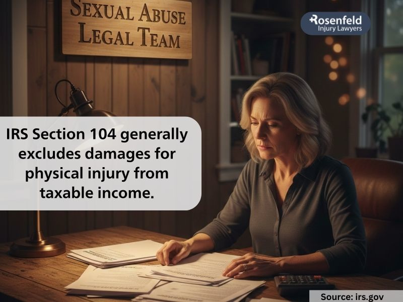 Taxes for sexual abuse cases