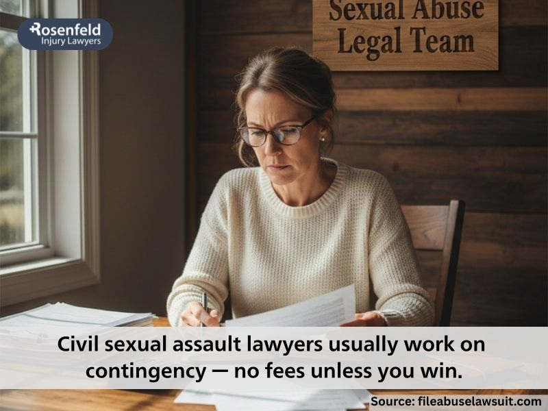 How much do lawyers charge for sexual assault cases?