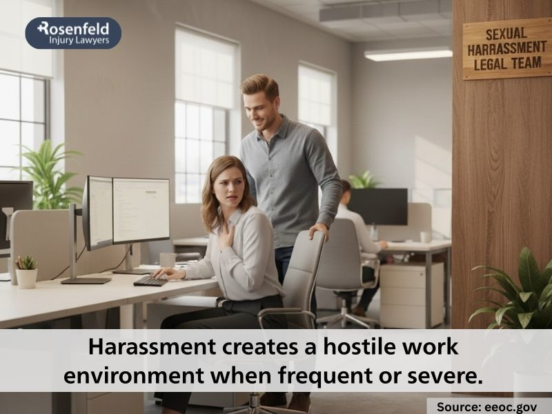 What does sexual harassment include?