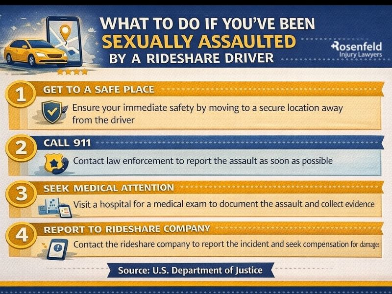 Seeking medical attention and taking legal action after being sexually assaulted by a rideshare driver